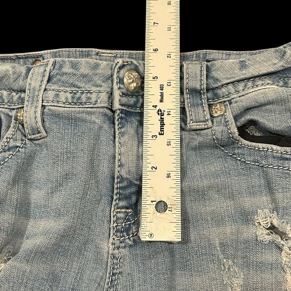 MISS ME Jeans Mid Rise Easy Shorts -Size 28 - Picture 9 of 9